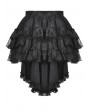 Women's Black Gothic Lace Puffy Bottoms with Detachable Tail