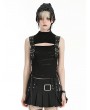 Dark in love Black Gothic Punk Motorcycle Cool Sleeveless T-Shirt for Women