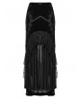 Punk Rave Black Gothic Irregular Splicing Velvet Fishtail Goddess Skirt