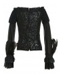 Pentagramme Black Gothic Off-the-Shoulder Corset Top for Women
