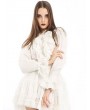 Pentagramme White Gothic Frilled Long Sleeve Shirt for Women