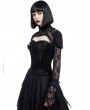 Pentagramme Black Gothic Long Sleeve Lace Bolero Jacket for Women