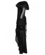 Punk Rave Black Sexy Gothic Off-the-Shoulder Velvet Mesh Long Fishtail Dress