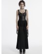 Punk Rave Black Gothic Punk Decadent Irregular Layered Fishtail Skirt