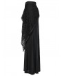 Punk Rave Black Gothic Punk Decadent Irregular Layered Fishtail Skirt