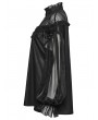 Punk Rave Black Gothic Pullover Long Sleeve Loose Shirt for Women