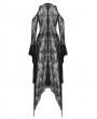 Dark in love Black Sexy Gothic Lace Cold Shoulder Asymmetrical Dress