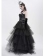Eva Lady Black Gothic Sexy Lace Chain Overbust Corset Top for Women