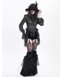 Devil Fashion Black Gothic Beaded Mesh Frilly Hot Pants for Women