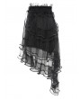 Devil Fashion Black Gothic Beaded Mesh Frilly Hot Pants for Women