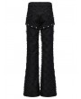 Punk Rave Black Gothic Punk Dark Detachable Wide Leg Pants for Women