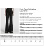 Punk Rave Black Gothic Punk Dark Detachable Wide Leg Pants for Women