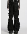 Punk Rave Black Gothic Punk Detachable Decadent Pants for Women