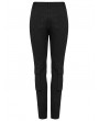 Punk Rave Black Gothic Cyberpunk Armor Patch Tight Leggings for Women