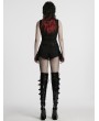 Punk Rave Black Gothic Punk 3D Pockets Denim Hollow Shorts for Women