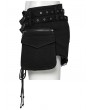 Punk Rave Black Gothic Punk 3D Pockets Denim Hollow Shorts for Women