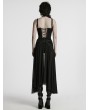 Punk Rave Black Gothic Punk Layered Two-Piece Skirt Shorts for Women