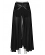 Punk Rave Black Gothic Punk Layered Two-Piece Skirt Shorts for Women