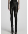 Punk Rave Black Gothic Perspective Lace Appliqued Leggings for Women