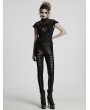 Punk Rave Black Gothic Perspective Lace Appliqued Leggings for Women