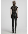 Punk Rave Black Gothic Perspective Lace Appliqued Leggings for Women