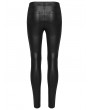 Punk Rave Black Gothic Perspective Lace Appliqued Leggings for Women