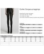 Punk Rave Black Gothic Perspective Lace Appliqued Leggings for Women