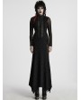Punk Rave Black Gothic Punk Long Sleeve Irregular Fishtail Dress