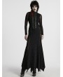 Punk Rave Black Gothic Punk Long Sleeve Irregular Fishtail Dress