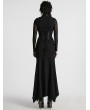 Punk Rave Black Gothic Punk Long Sleeve Irregular Fishtail Dress