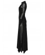 Punk Rave Black Gothic Punk Long Sleeve Irregular Fishtail Dress