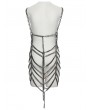 Punk Rave Silver Punk Detachable Two-Piece Metal Chain Harness