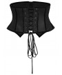 Punk Rave Black Gothic Cyberpunk Patched Underbust Corset Waistband