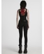 Punk Rave Black Gothic Punk Metal Buckle Interlaced Corset Waistband