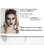 Punk Rave Red Gothic Gorgeous Crystal Chain Tasseled Headband