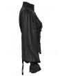 Punk Rave Black Gothic Patterned Long Sleeve Shirt for Women