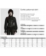 Punk Rave Black Gothic Patterned Long Sleeve Shirt for Women