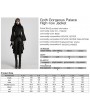 Punk Rave Black Vintage Gothic Gorgeous Palace Tailcoat for Women
