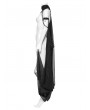 Punk Rave Dark Night Vampire Women's Chiffon Cloak with Detachable Beaded Choker