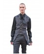 Pentagramme Black Alternative Pattern Gothic Vest for Men