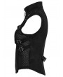 Punk Rave Black Gothic Punk Hollowed Out Skeleton Vest for Women