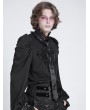 Devil Fashion Black Gothic Retro Embroidery Tasseled Necktie for Men