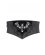 Devil Fashion Black Vintage Gothic Irregular Spider Jacquard Girdle for Men