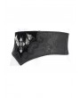 Devil Fashion Black Vintage Gothic Irregular Spider Jacquard Girdle for Men