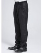 Devil Fashion Black Gothic Vintage Jacquard Loose Party Pants for Men