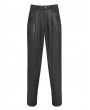 Devil Fashion Black Gothic Vintage Jacquard Loose Party Pants for Men