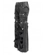 Devil Fashion Gray Gothic Punk Decadent Ripped Baggy Wide Leg Pants for Men