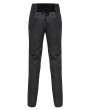 Devil Fashion Black Gothic Retro Beaded Lace Applique Jacquard Party Pants for Men