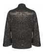 Devil Fashion Gothic Steampunk Chain Vintage Zip Up Shirt for Men