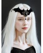 Black Gothic Bat Retro Crystal Pendant Headband